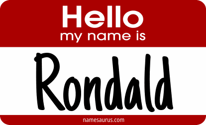 Hello my name is Rondald png download