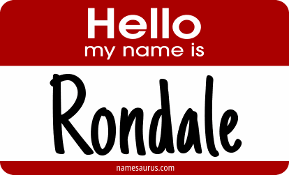 Hello my name is Rondale png download