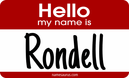 Hello my name is Rondell png download
