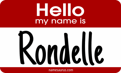 Hello my name is Rondelle png download