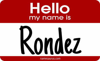 Hello my name is Rondez png download
