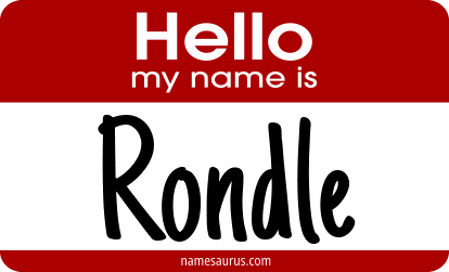 Hello my name is Rondle png download