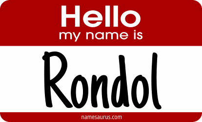 Hello my name is Rondol png download