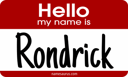 Hello my name is Rondrick png download