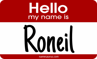 Hello my name is Roneil png download