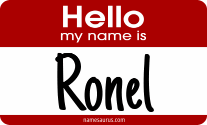 Hello my name is Ronel png download