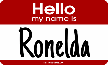 Hello my name is Ronelda png download