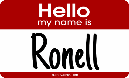 Hello my name is Ronell png download