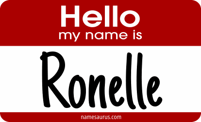Hello my name is Ronelle png download