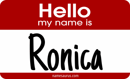 Hello my name is Ronica png download