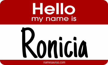 Hello my name is Ronicia png download