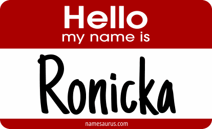 Hello my name is Ronicka png download