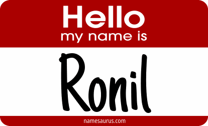 Hello my name is Ronil png download