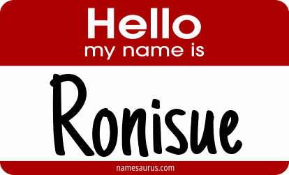 Hello my name is Ronisue png download