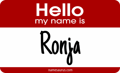 Hello my name is Ronja png download