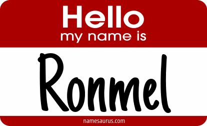 Hello my name is Ronmel png download
