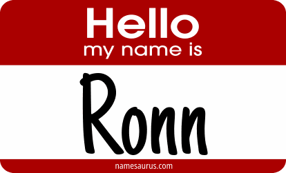 Hello my name is Ronn png download