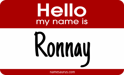 Hello my name is Ronnay png download