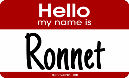 Hello my name is Ronnet png download