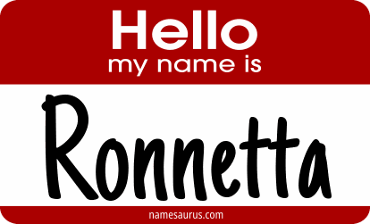 Hello my name is Ronnetta png download