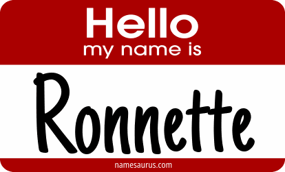 Hello my name is Ronnette png download
