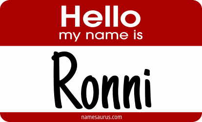 Hello my name is Ronni png download