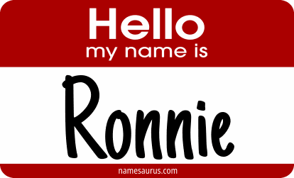 Hello my name is Ronnie png download