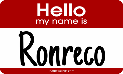 Hello my name is Ronreco png download