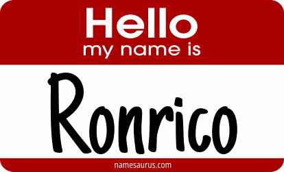 Hello my name is Ronrico png download