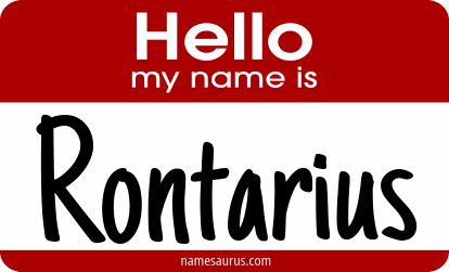 Hello my name is Rontarius png download