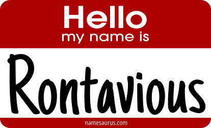 Hello my name is Rontavious png download
