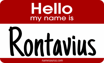 Hello my name is Rontavius png download