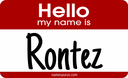 Hello my name is Rontez png download