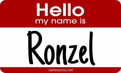 Hello my name is Ronzel png download