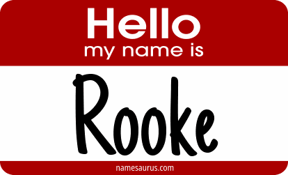 Hello my name is Rooke png download