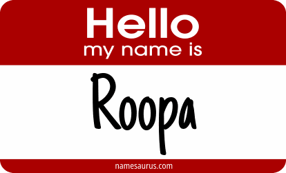 Hello my name is Roopa png download