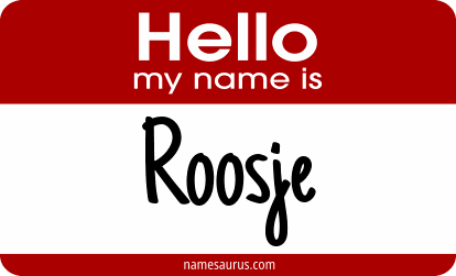 Hello my name is Roosje png download