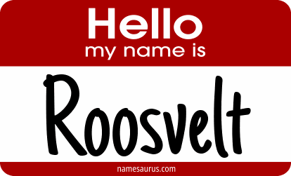 Hello my name is Roosvelt png download