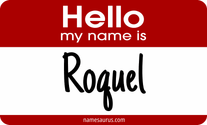 Hello my name is Roquel png download