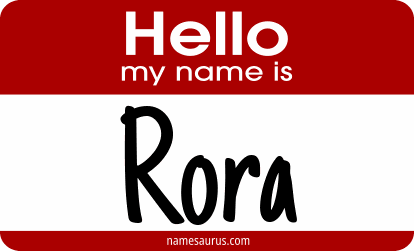 Hello my name is Rora png download