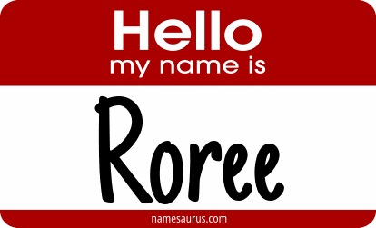Hello my name is Roree png download