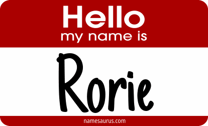 Hello my name is Rorie png download