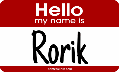 Hello my name is Rorik png download