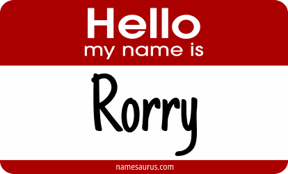 Hello my name is Rorry png download
