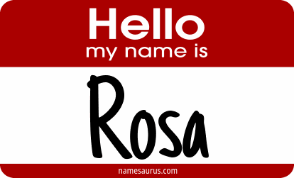Hello my name is Rosa png download