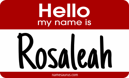 Hello my name is Rosaleah png download