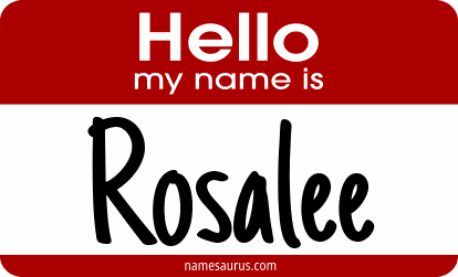 Hello my name is Rosalee png download