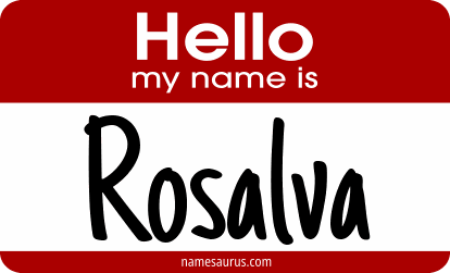 Hello my name is Rosalva png download