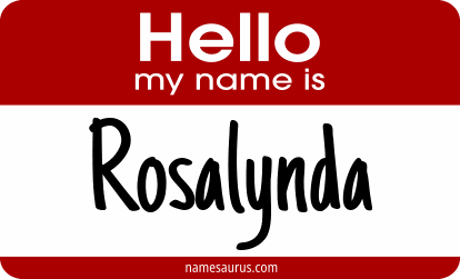 Hello my name is Rosalynda png download
