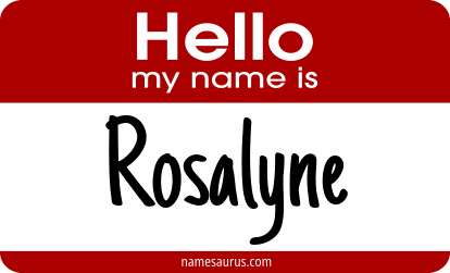 Hello my name is Rosalyne png download